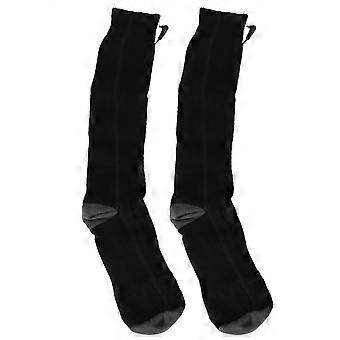 Waschbare elektrische doppelseitige beheizte Socken USB-Aufladung mit Temperaturregelung Schwarz