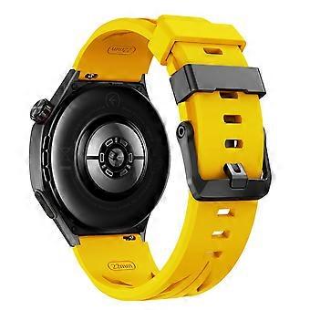 22 mm silikonerem med rilledesign til Samsung Galaxy Watch3 45 mm/ Watch 46 mm/ Huawei Watch GT 6 46 mm justerbar urrem med flere huller