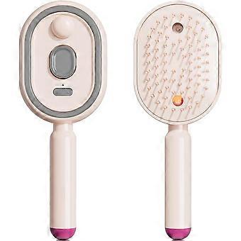 Superior  Electric Spray Air Cushion Massage Comb, Rechargeable Steam Hair Straightener with Spray, 3-in-1 Anti-Static Detangling Comb & Air Cushion M