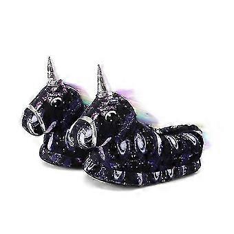 3-12 Years Baby Winter Unicorn Slippers Boy Girl Plush soft Bedroom House Slipper Indoor Furry Kids Children