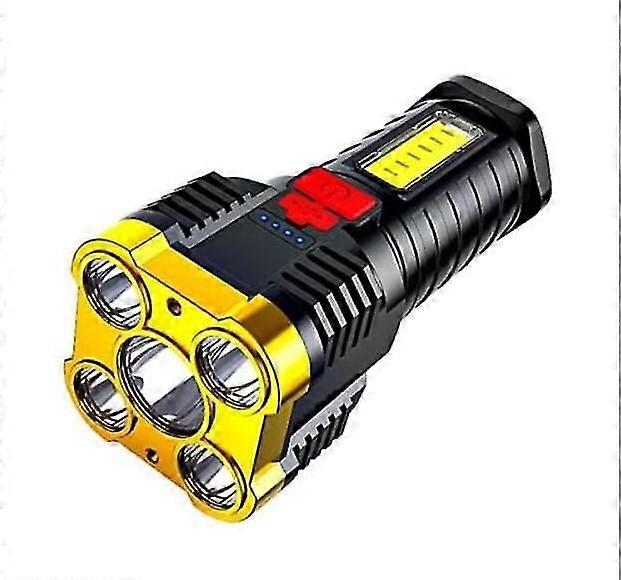 Five-nuclear Explosion Led Flashlight Strong Light Rechargeable Super Bright