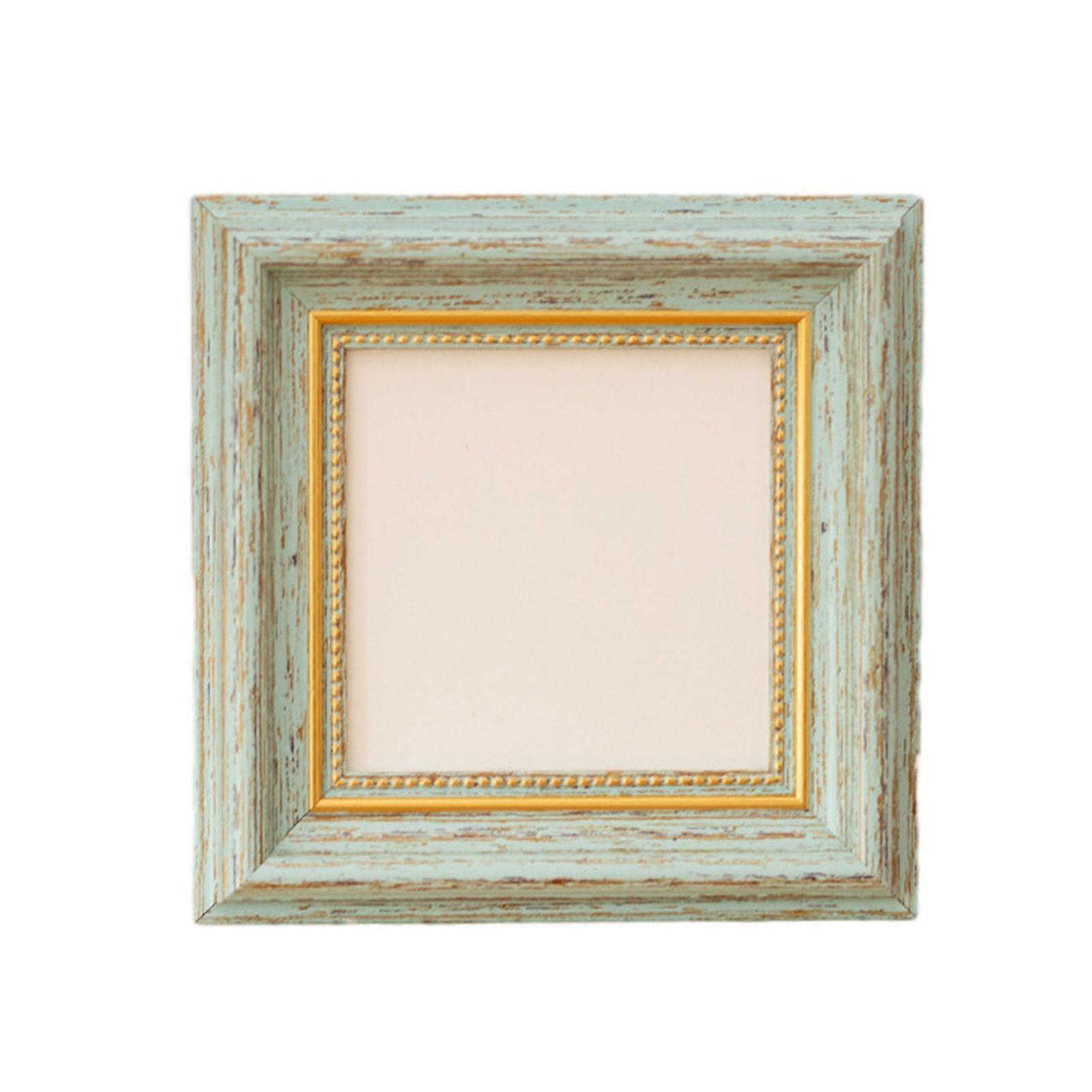 Square French Photo Frame, Art Display Frame, Minimalist Picture Frame for Oil Paintings Posters Home Decor QingHai