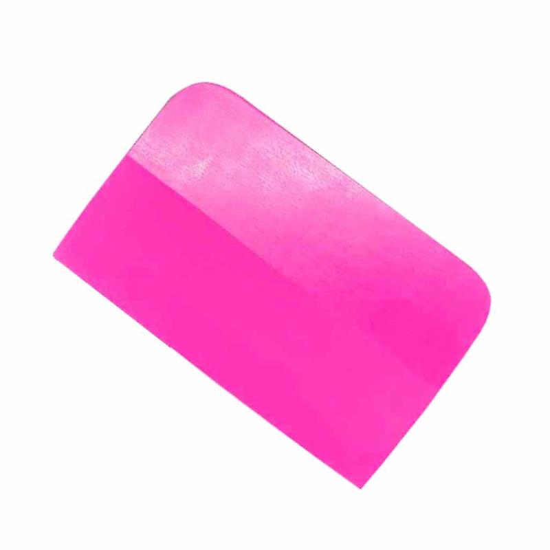 Pink Scraper Soft Rubber Car Window Squeegee Tint Tools Glass Water Scraper