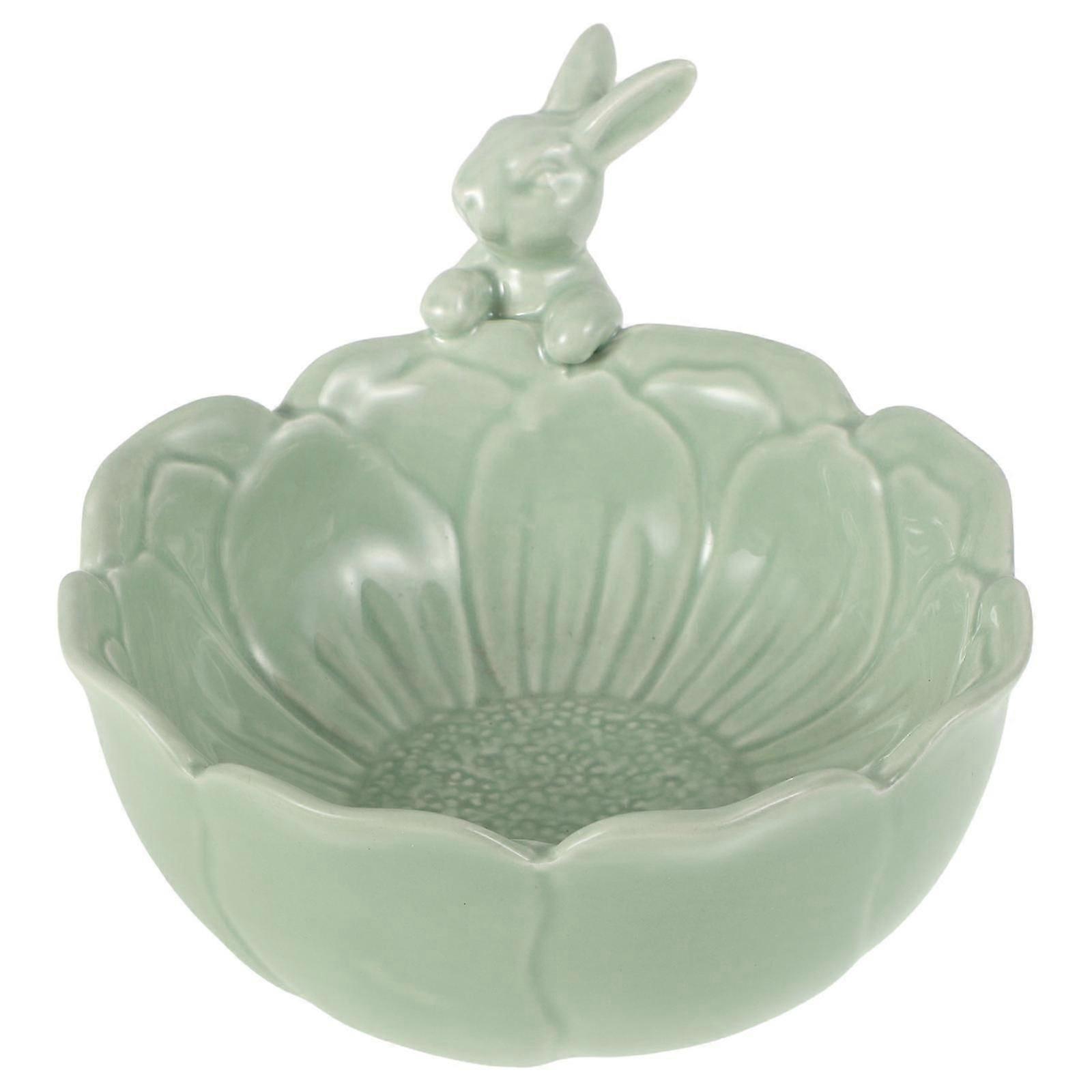 Ceramic Tableware Easter Bunny Bowl 1 Piece for Party Fruit Salad Serving