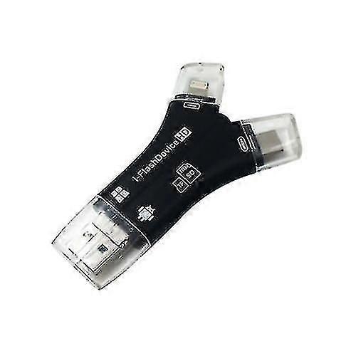 4 In1 Usb I-flash Drive Hd Micro Sd Tf Card Reader For Ipad Iphone Android Pc &h