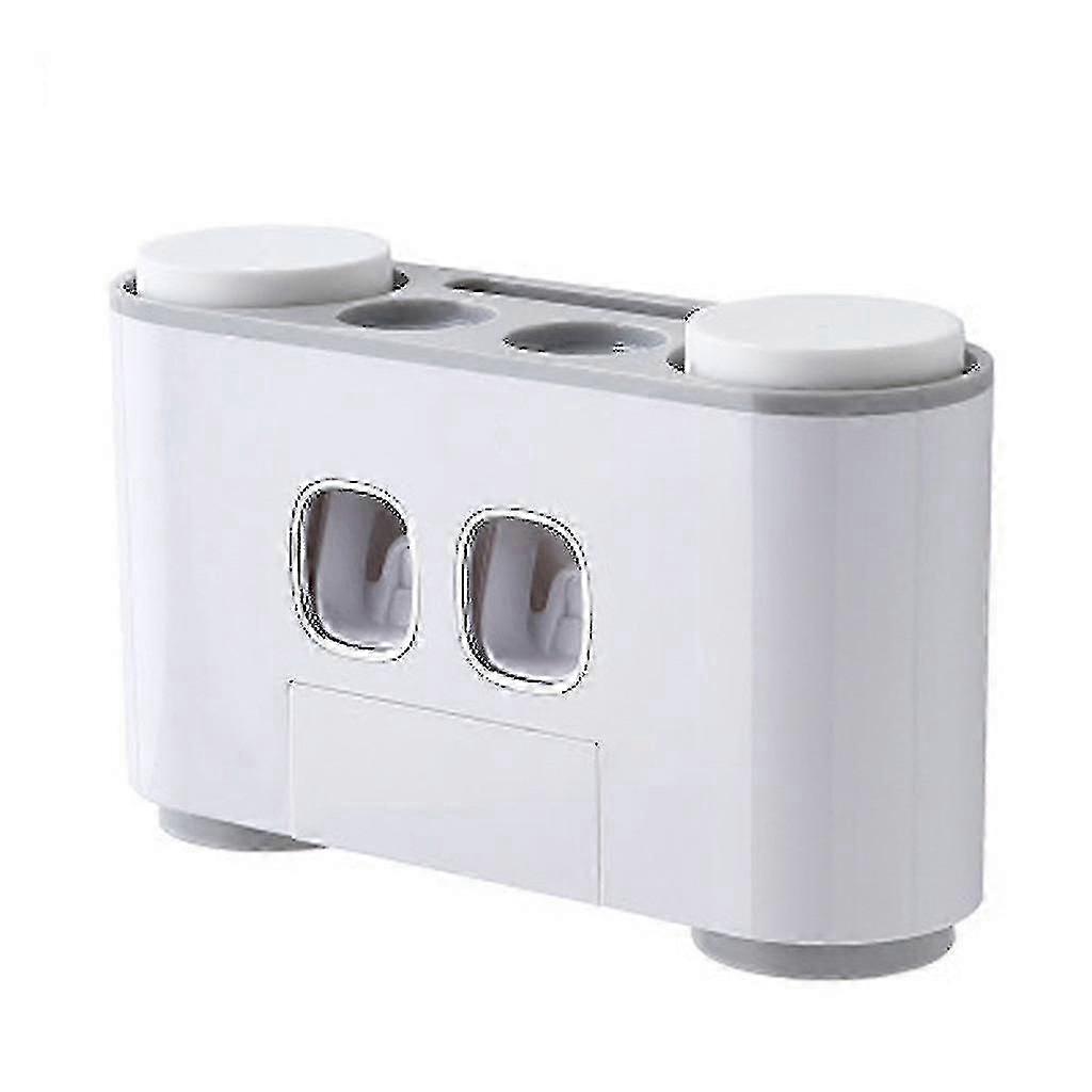 Automatic Auto Squeezer Toothpaste Dispenser Cup Set Wall Hanging Box