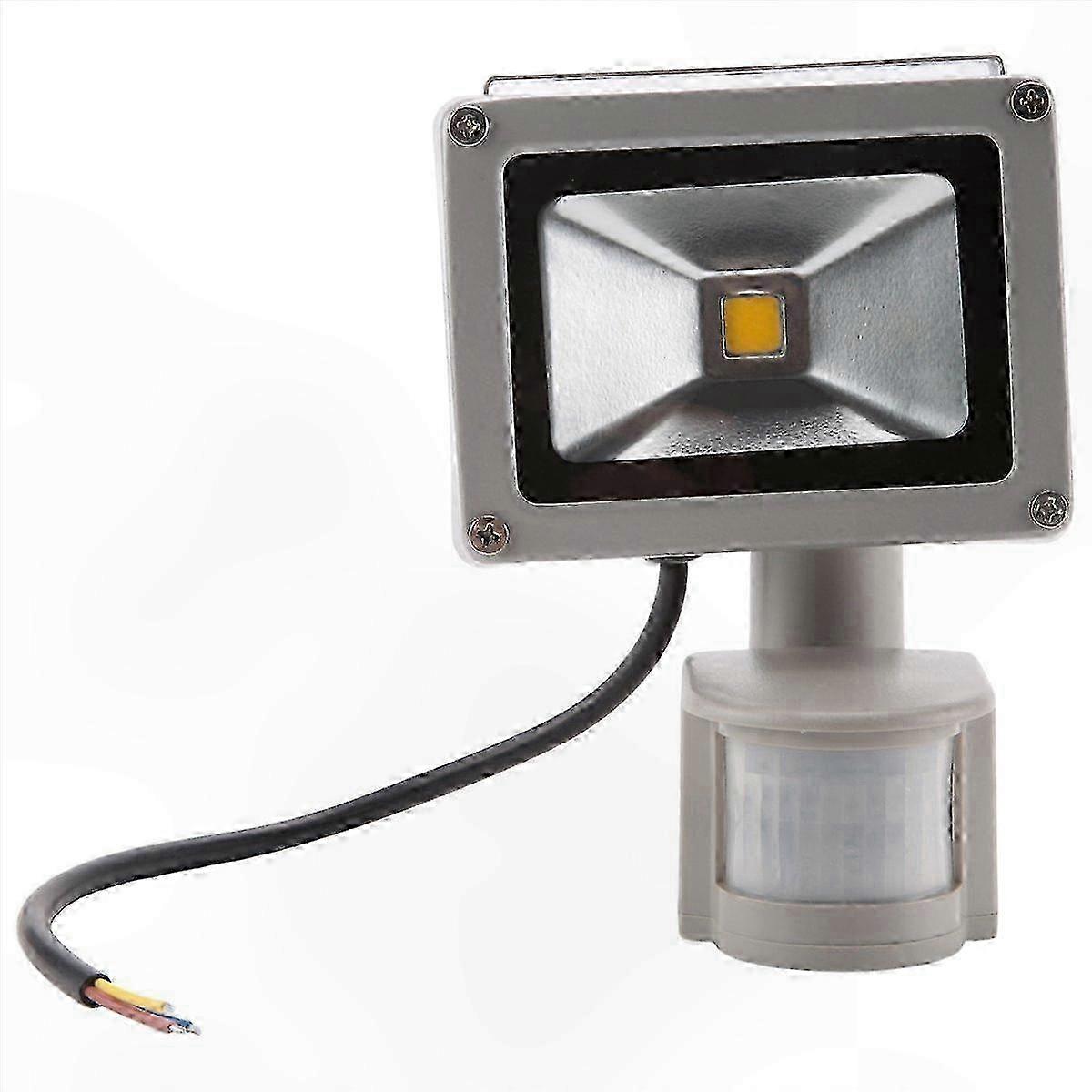 Motion-Activated LED Spotlight Floodlight with PIR Sensor - Warm White