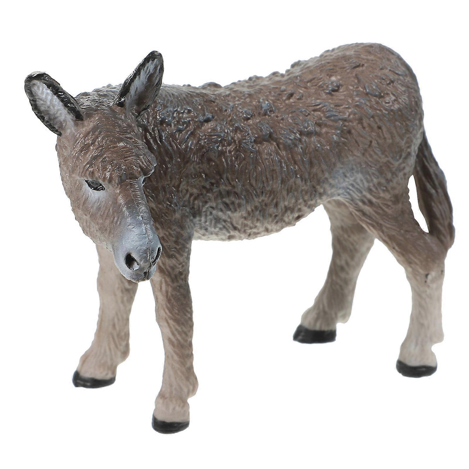 Plastic Donkey Simulation Model Figurine for Decor Educational Toy