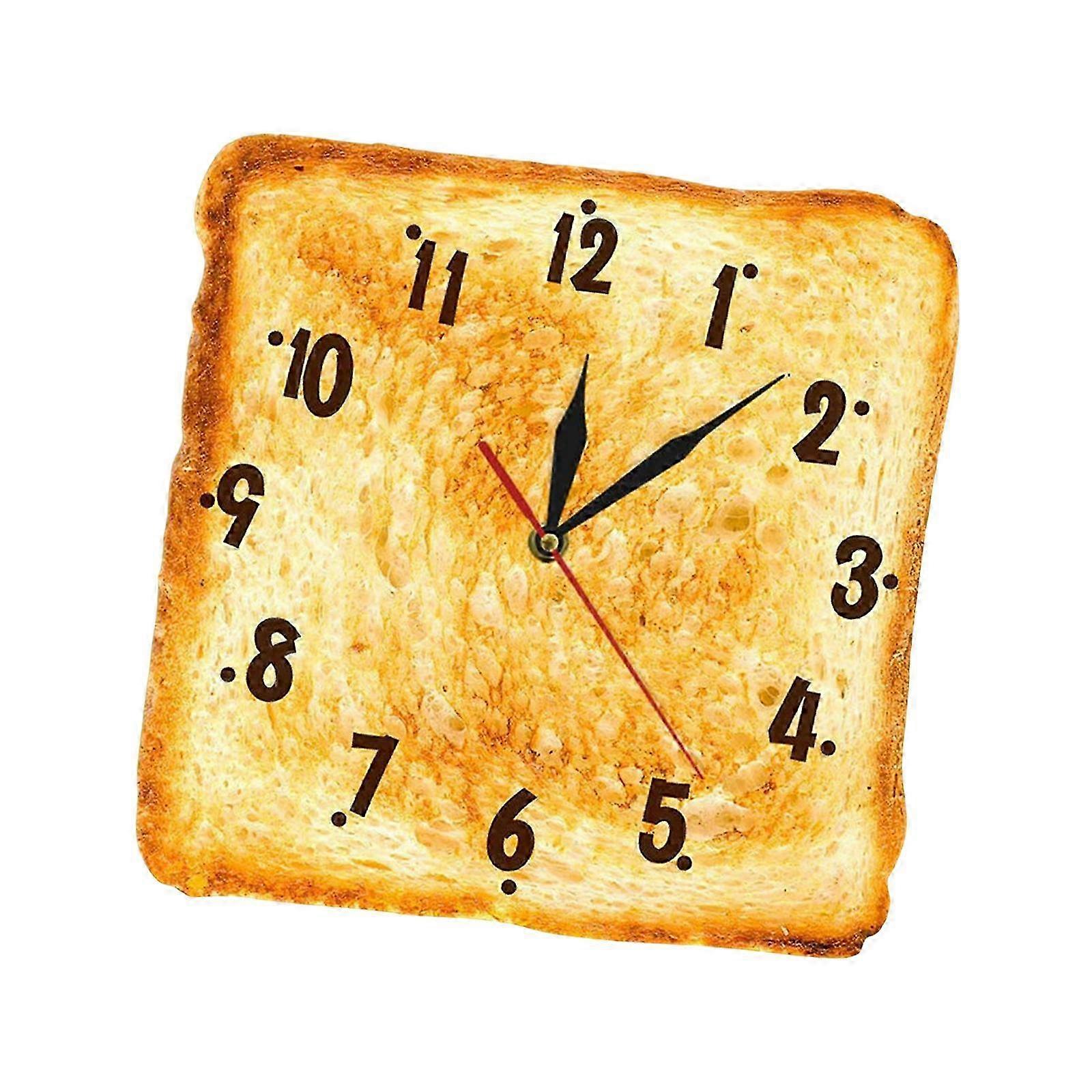 Fun Toast Design Quiet Wall Clock