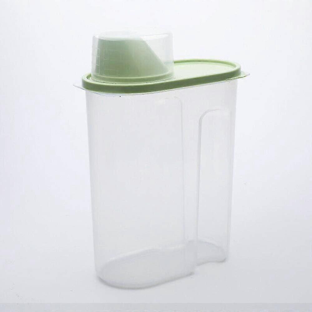 Transparent Slanted Cereal Storage Jar