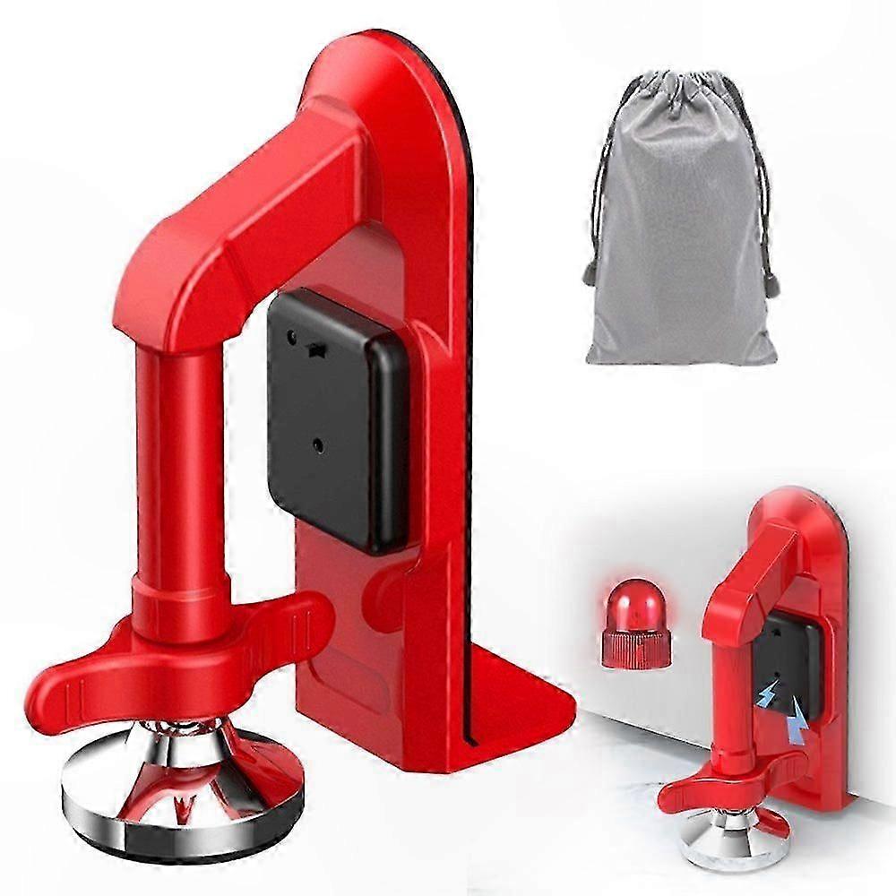 Electronic Door Stop Alarm Wedge with Security Alert System