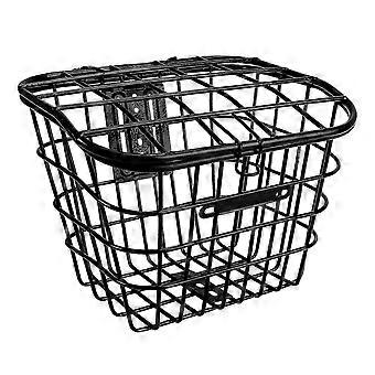 Stainless Steel Bike Basket, Plain Color Storage Basket, Compatible with Bicycles, 1 Piece, Durable Secure Fit for Daily Use