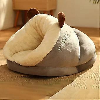 Soft Dog Bed Sofa Winter Warm Plush Pet Kennel for Small Medium Dogs Cats Teddy Sleeping Nest Cozy Puppy Cave House Dog
