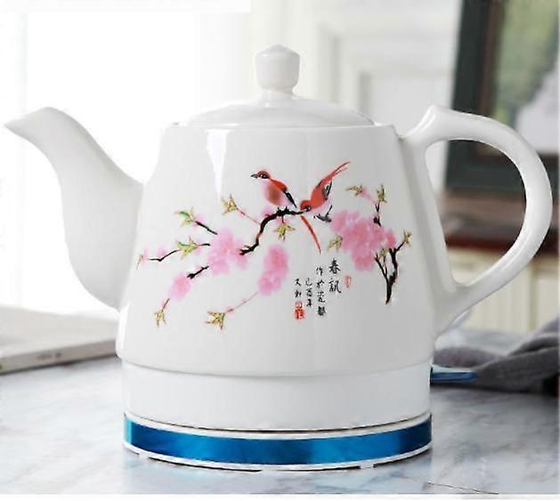 Ceramic Kettle, Floral Pattern - 1.2 L