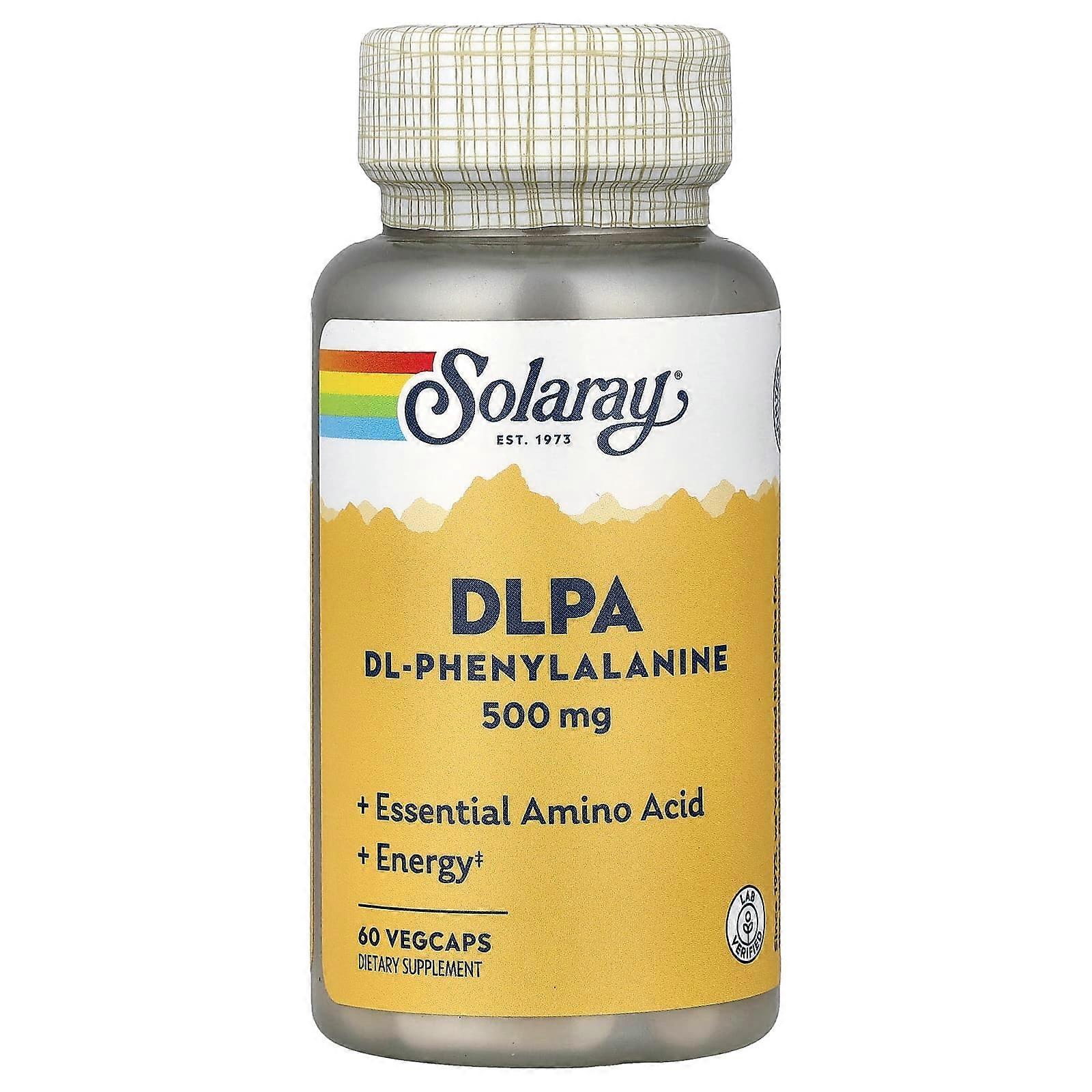 Solaray, DLPA, 500 mg, 60 VegCaps