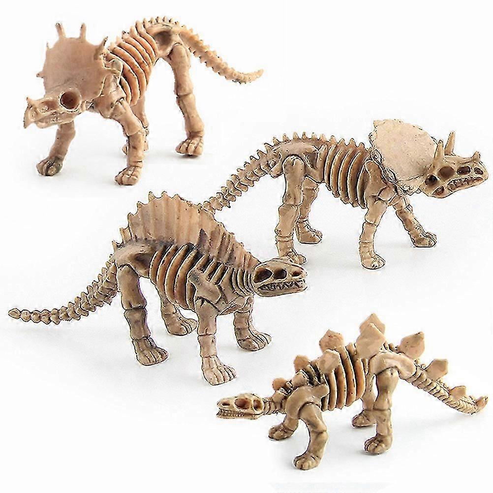 Beige Dinosaur Skeleton Toy Set