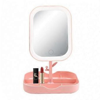 Rechargeable Led Makeup Mirror With 360 Degree Rotation For Travel And Dorm Room@JJ