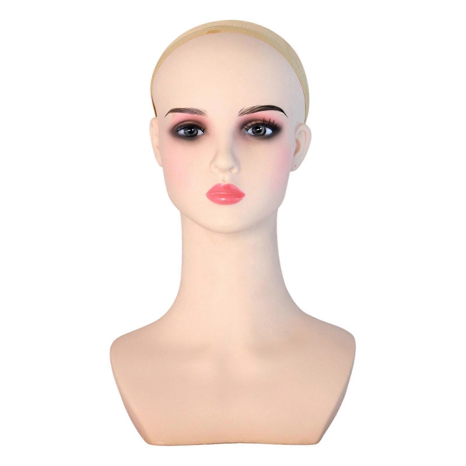 Lightweight PVC Mannequin Head Display