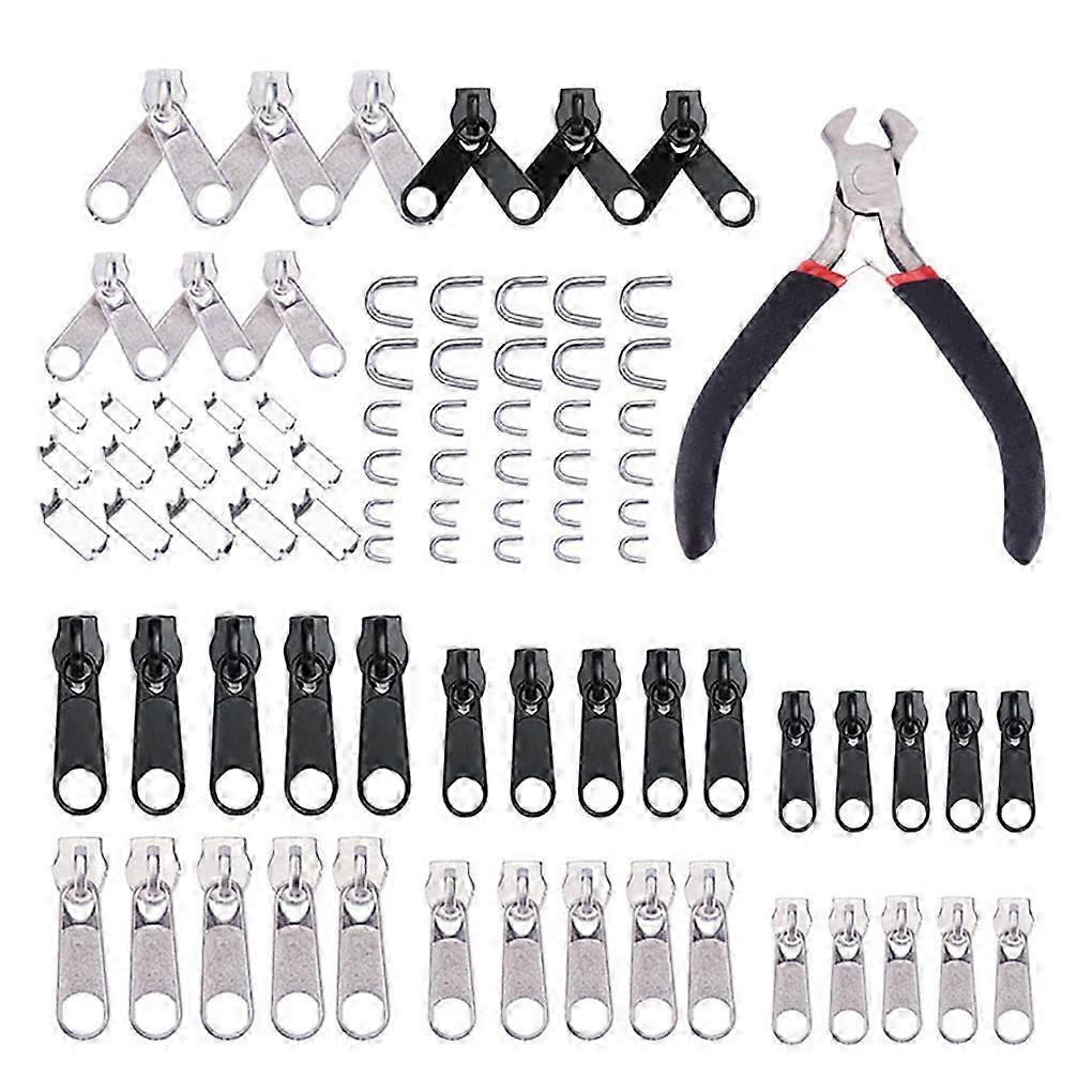Metal Zipper Replacement Kit 84pcs