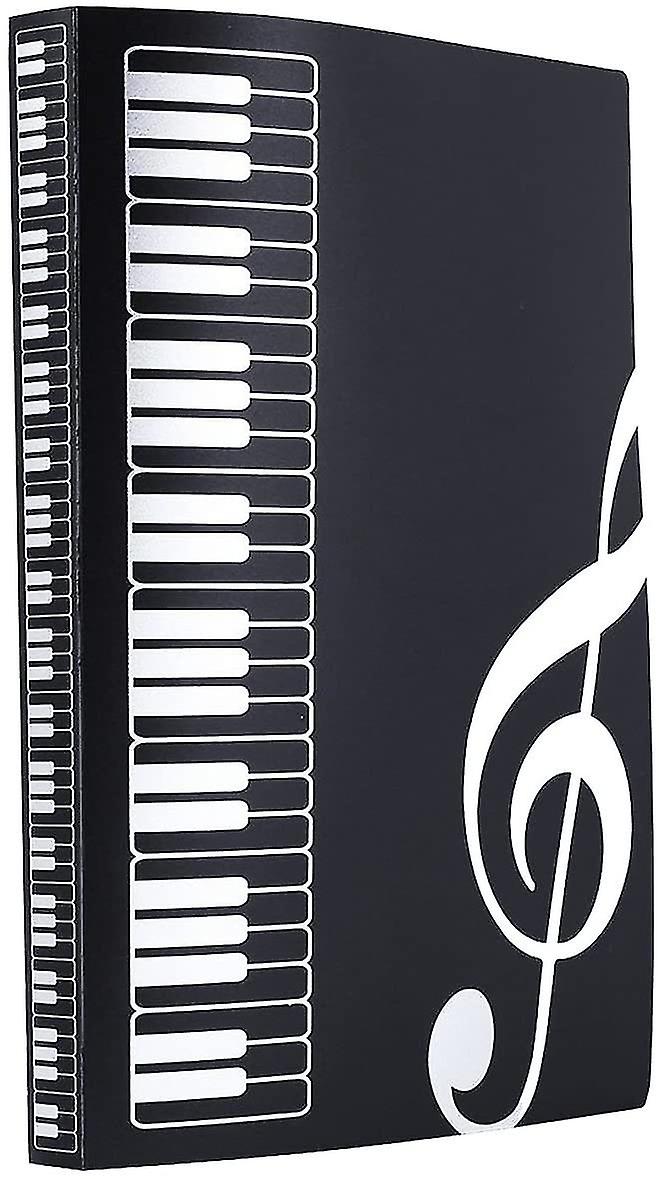 Music Sheet File Paper Documents Storage Folder Holder Plastic.A4 Size,40 Pockets