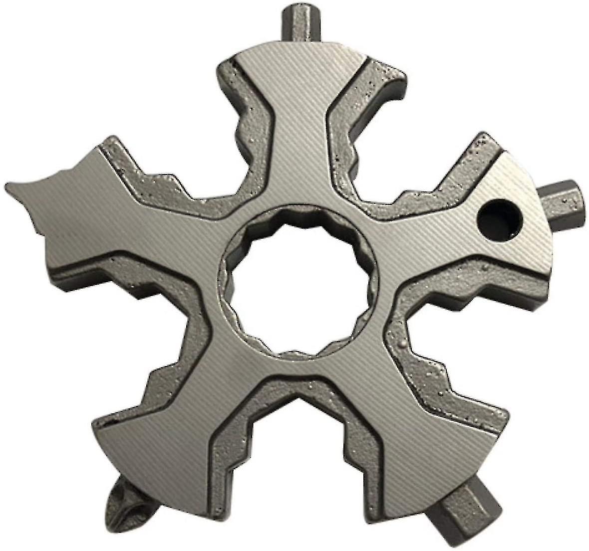 Snowflake Multi Tool Portable Portable Handheld Card Bottle Opener Keychain Cycling Bike