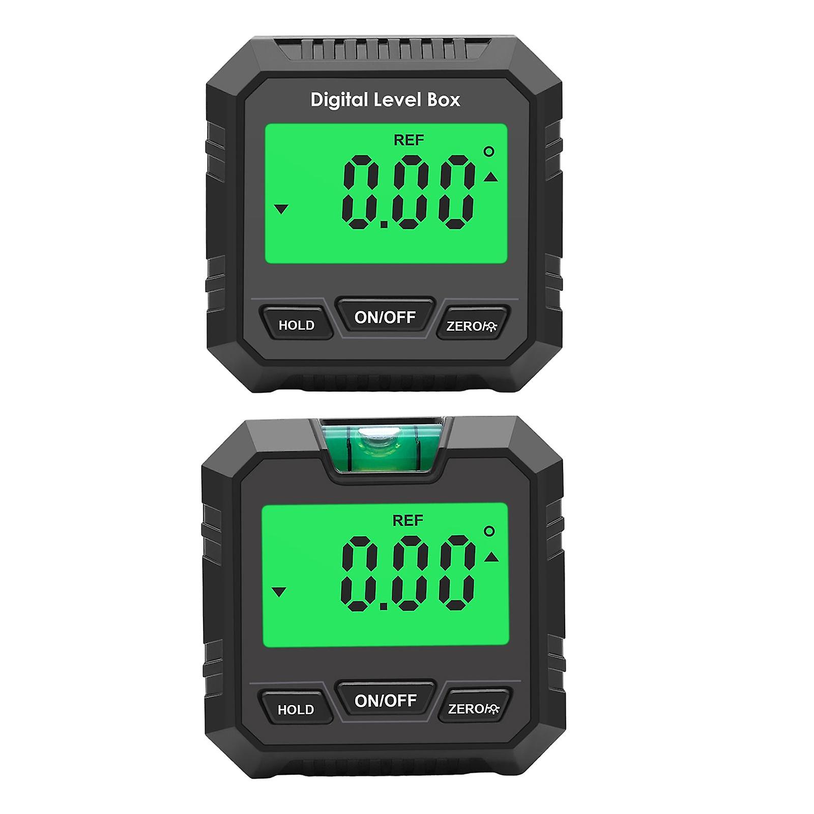 2pcs Digital Protractor Measurement Tool for Drilling Machinery Woodworking