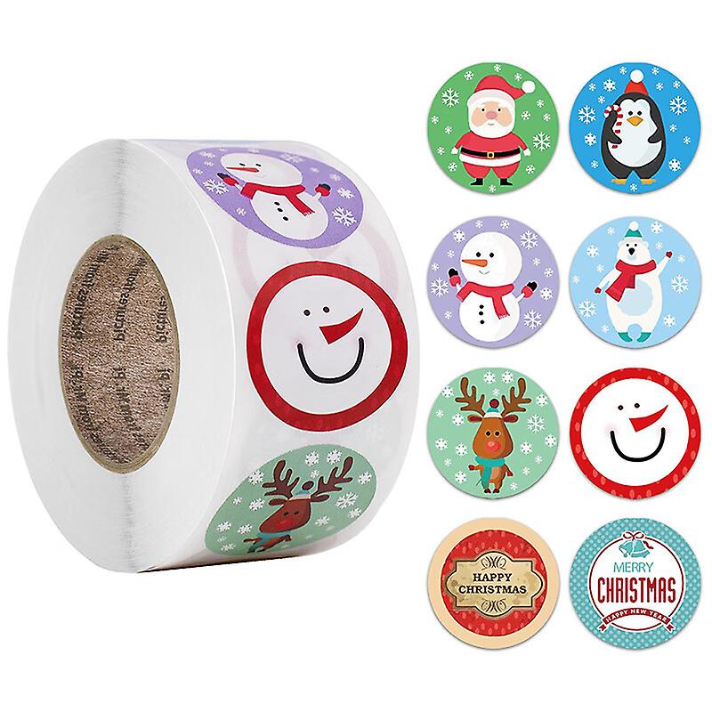 500pcs/roll Christmas Thank You Stickers For Seal Labels Scrapbooking Stickers