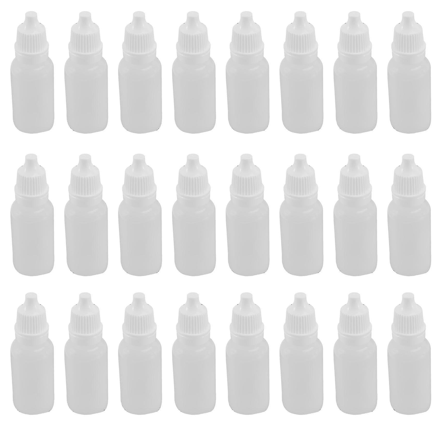 100pcs 15ml Squeezable Dropper Bottles Eye Liquid Dropper Refillable -e