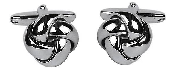 David Van Hagen Cord Cufflinks - Silver