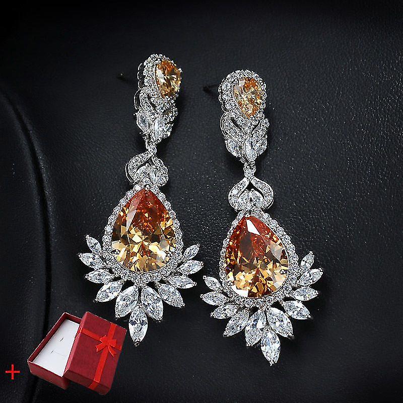 Super Flash Micro-incrusté Zircon Orange