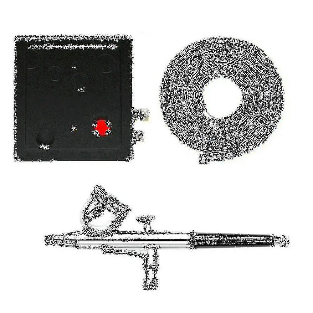 Multi- Airbrushing System Kit With Air Compressor Action Airbrush/hose For Hobby/craft/cake Decorat