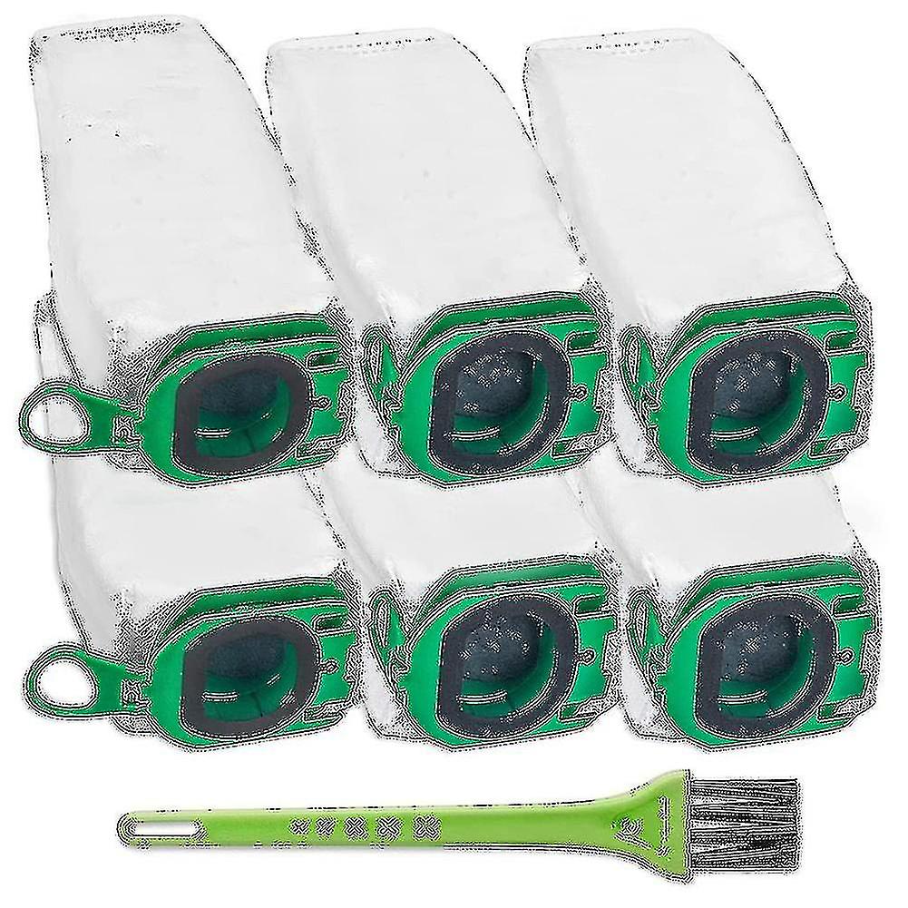 6pcs Replacement Dust Bag Compatible With Vorwerk Kobold Vb100 Vb 100 Fp100 Fp 100