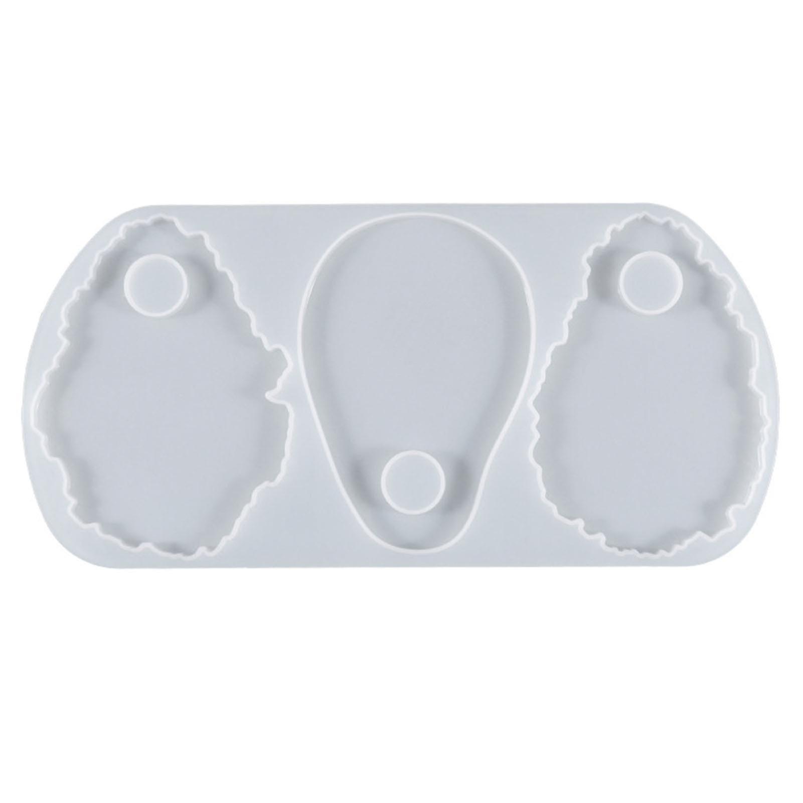 Silicone Mold Easy To Demold Smooth Edge Soft Elastic Handmade Diy Reusable Irregular Make-up Tray Mold For Home