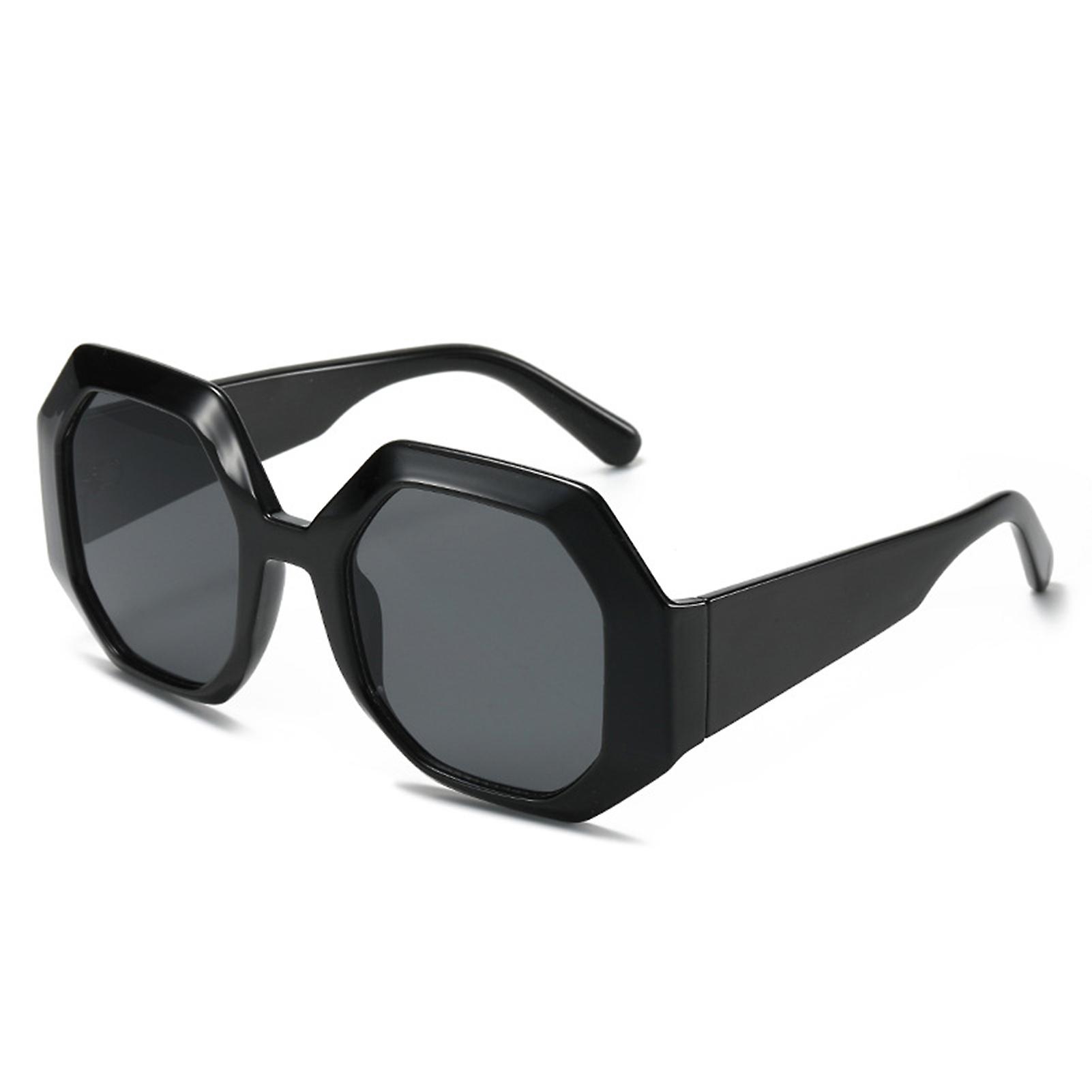 European Polygonal Contrast Color Sunglasses Small Face Cool Girl Hip-hop Sunglasses For Cosplay Themed Party Show
