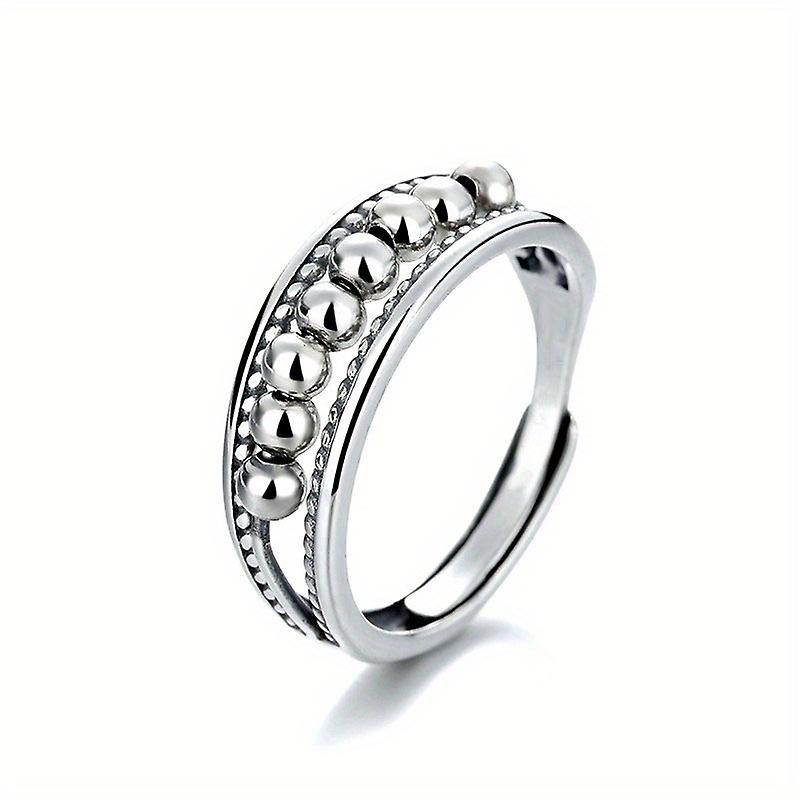 1pc Dainty Anti-stress Ring - Fidget Rotatable Relaxing Jewelry Gift For Anxiety Relief
