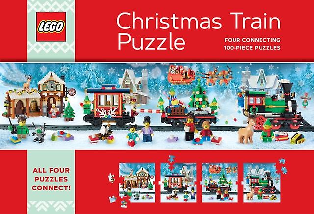 لغز قطار عيد الميلاد ليغو بواسطة كتاب LEGO غلاف عادي