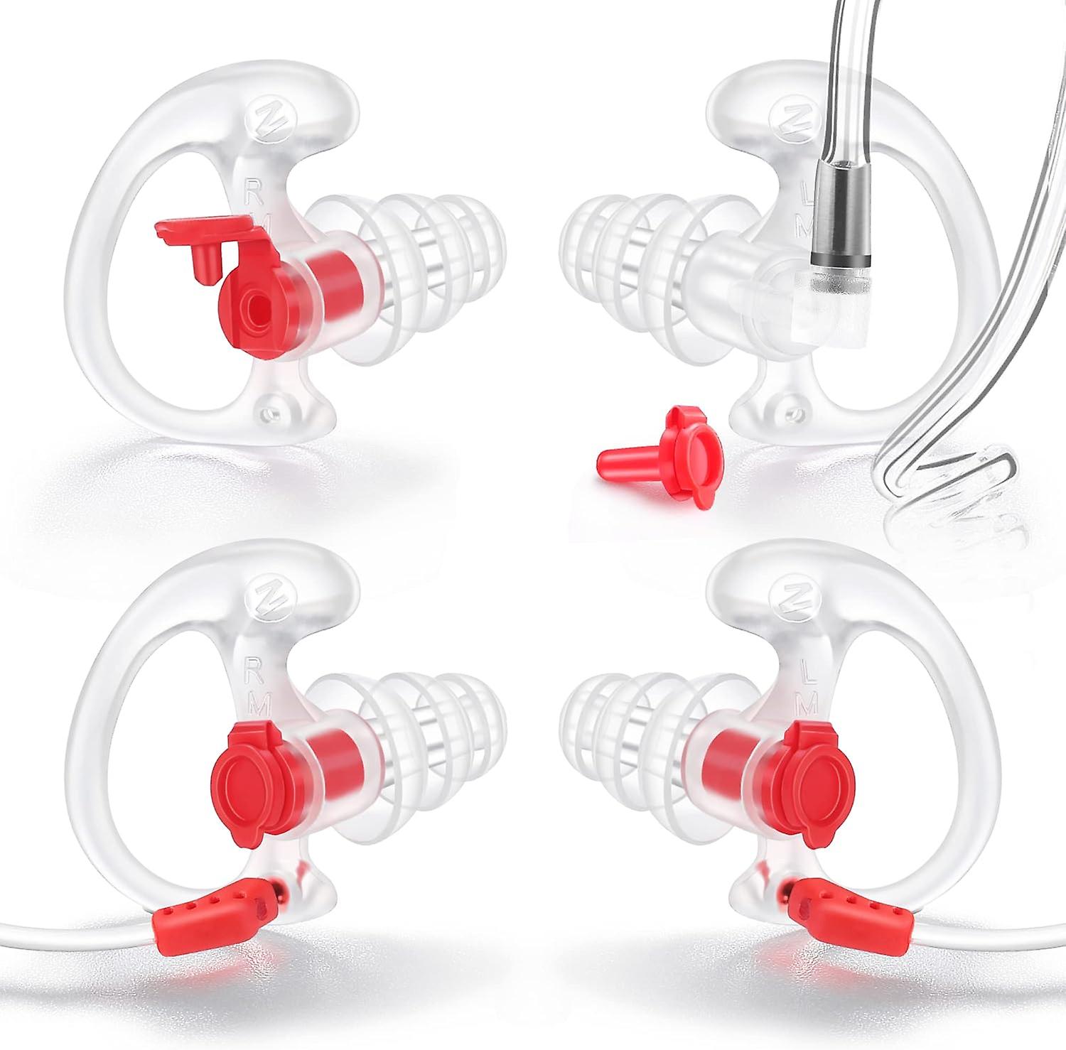 Noise Filtered Silicone Earplug - Transparent, Large (2 Pair)