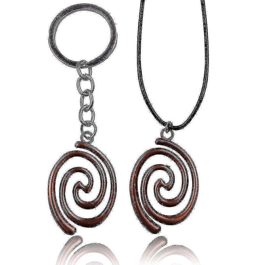 2pcs Keychain Moana Ancient Red Necklace Pendant