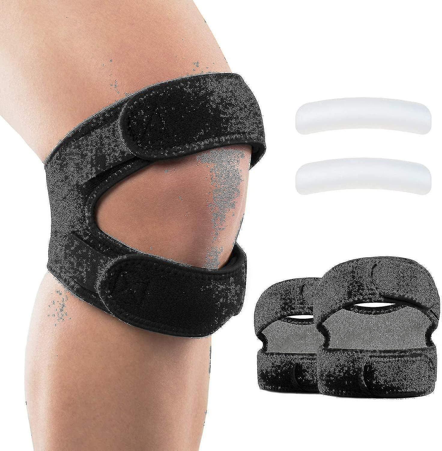 Patellar τένοντα υποστήριξη λουρί 2 πακέτο, ανακούφιση πόνου στο γόνατο και ιμάντας τένοντα επιγονατίδας για menwomen