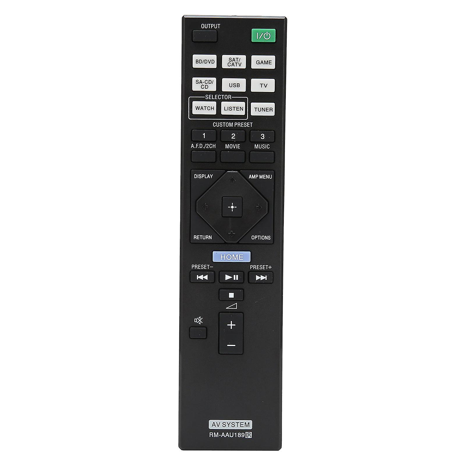 AAU189 Remote Control for Sony AV Systems - Easy Setup, Durable, No Programming Needed
