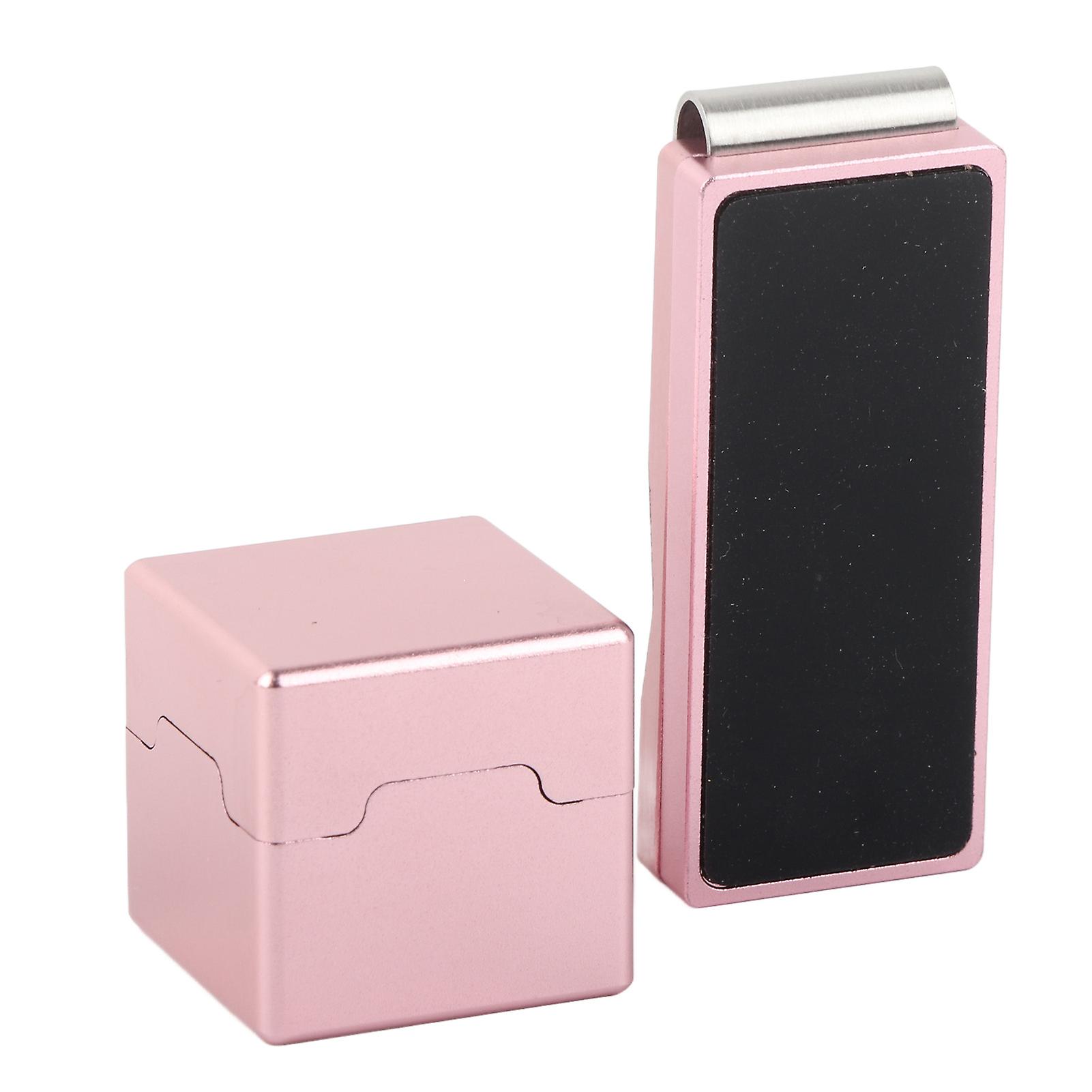 Small Billiard Cue Chalk Box Magnetic Pool Table Stick Chalk Box with Belt Clips