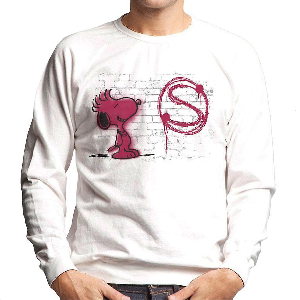 Peanuts Snoopy Red S Graffiti Men's Sudadera