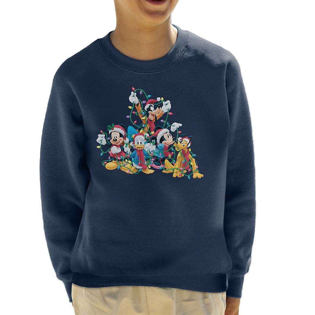 Disney Mickey Mouse & Co Christmas Lights Kid's Sweatshirt