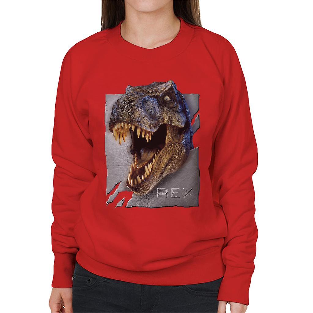 Jurassic Park Rex Character Head Women's Sweatshirt