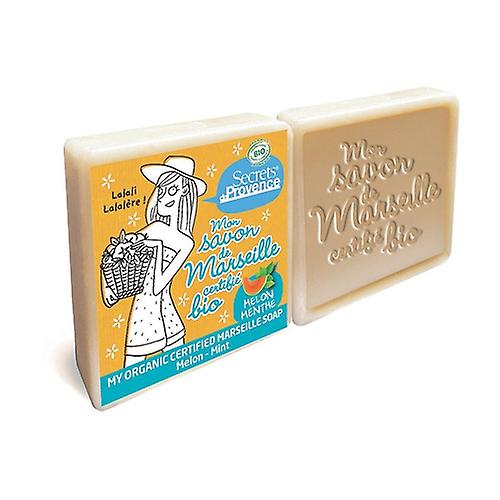Marseille Bio Melon Mint Soap 2 units of 100g (Mint - Melon)