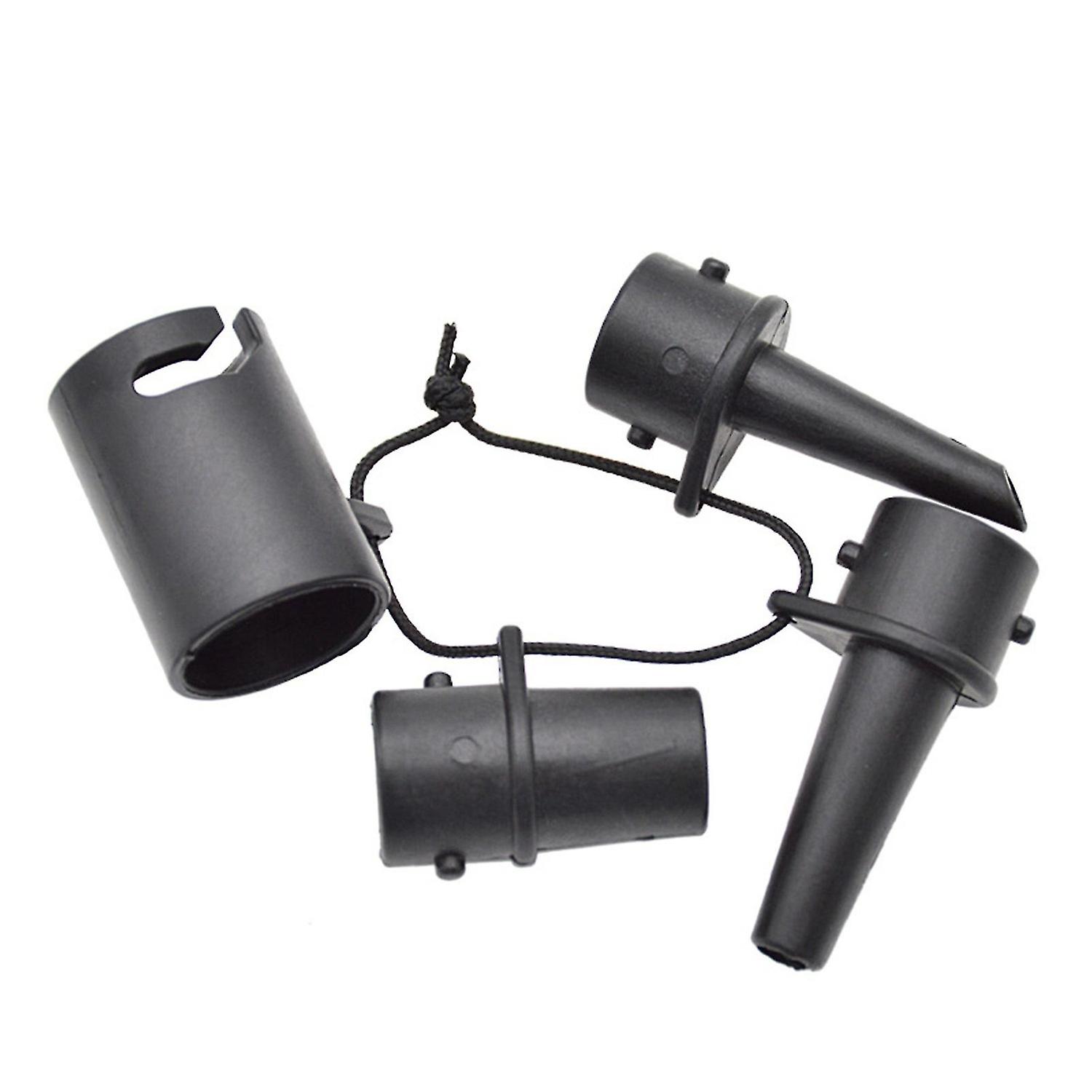 4Pcs/Set Tire Compressor Converters Black Quick Pump Fitting Replacement Nozzle Adapters