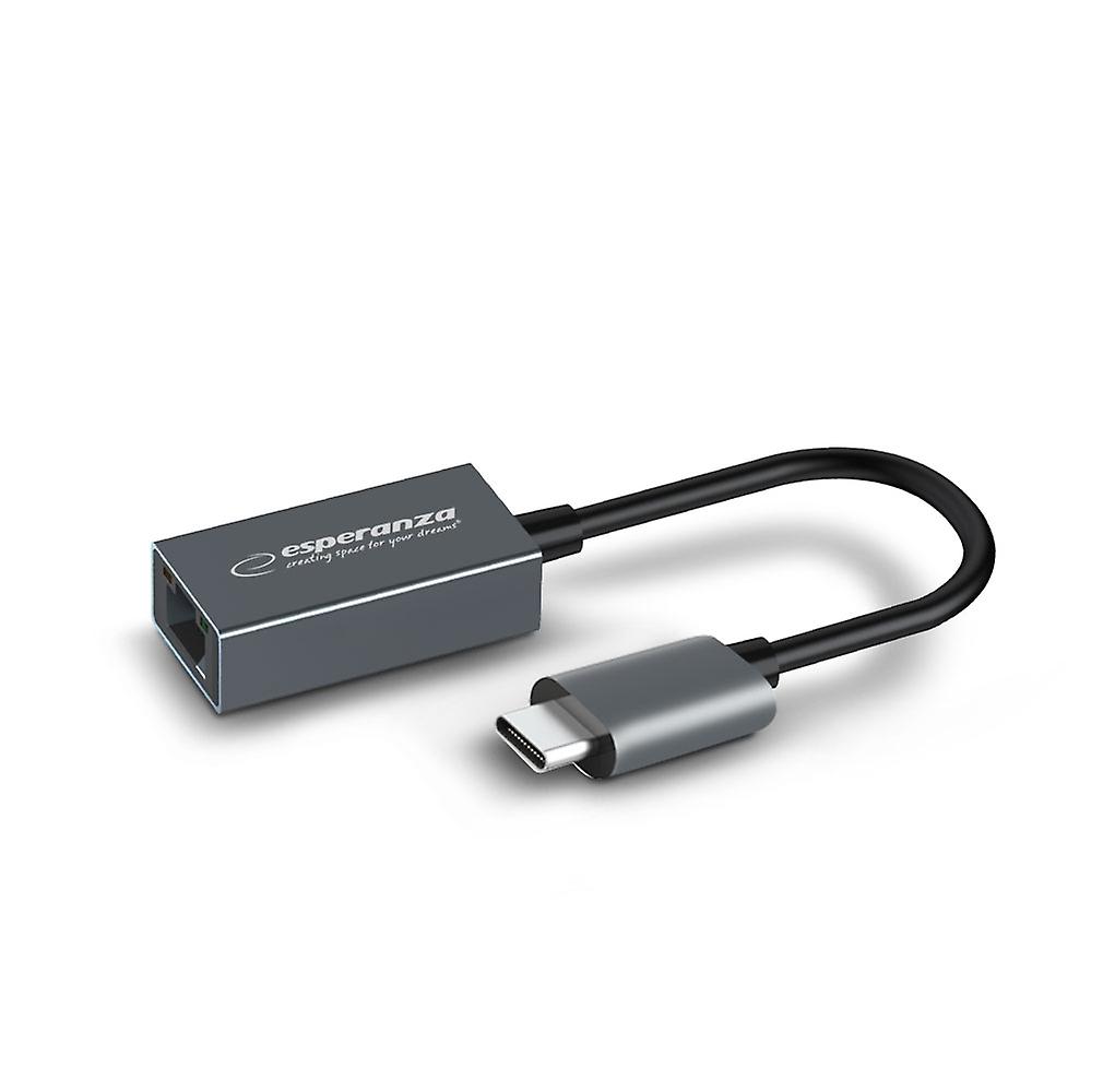 Esperanza Gigabit Ethernet 1000Mbps Adapter USB C-RJ45