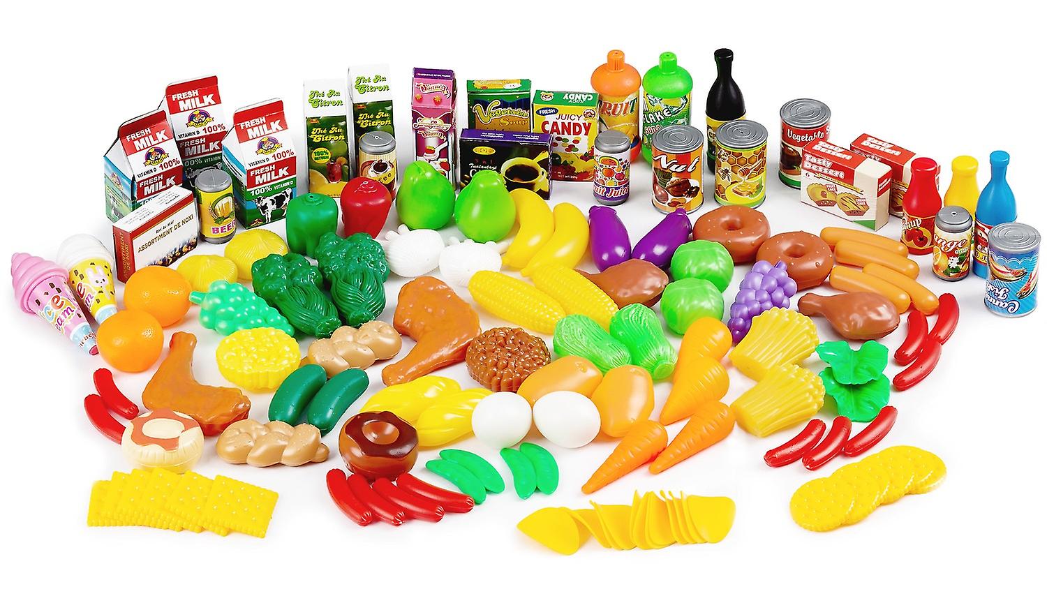 Plastic fruit vegetables for the kitchen 120 pcs