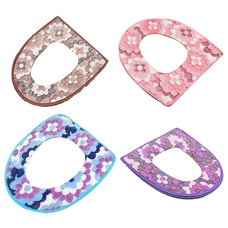 4pcs Toilet Seat Cushion