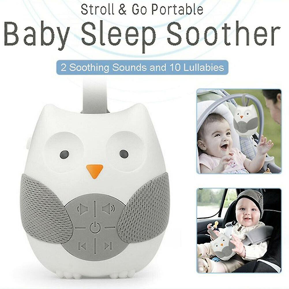Baby Sleep Sound MachineWhite Noise Generator Study Helper Portable Creative Design Owl-Shaped Machine